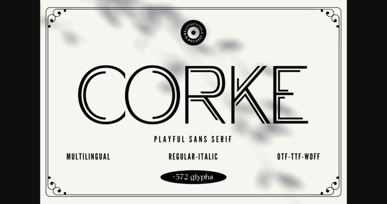 Corke Font Poster 3