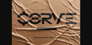 Corve Font Poster 1