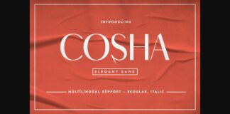 Cosha Font Poster 1