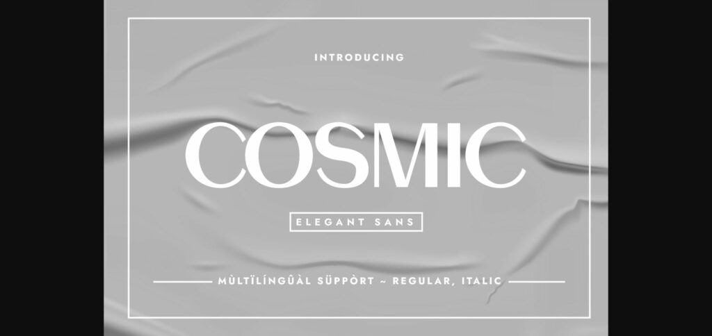 Cosmic Font Poster 1