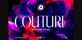 Couture Font Poster 1