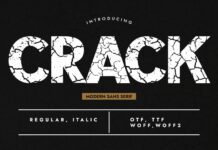 Crack Font Poster 1