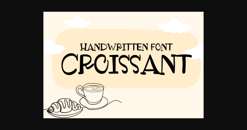 Croissant Font Poster 1