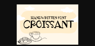 Croissant Font Poster 1