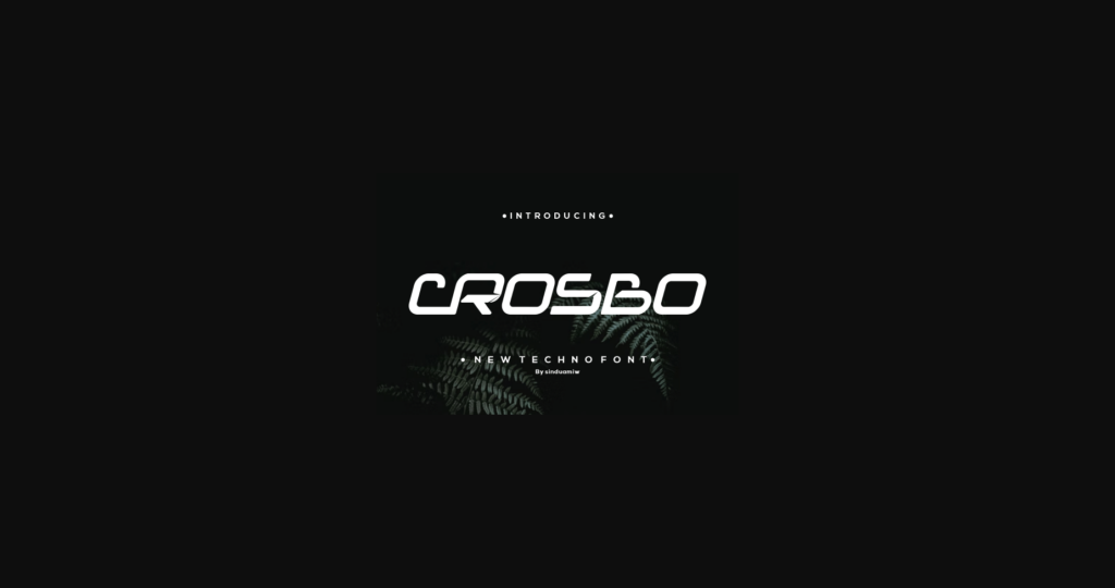 Crosbo Font Poster 1