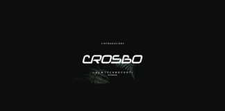 Crosbo Font Poster 1