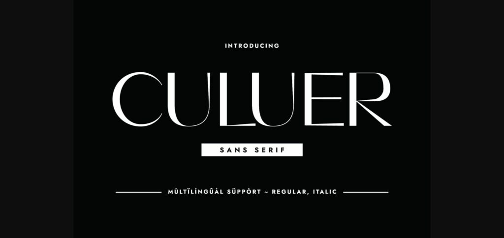 Culuer Font Poster 3