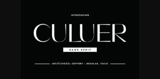 Culuer Font Poster 1