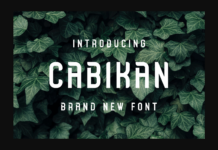 Cabikan Font Poster 1