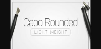 Cabo Rounded Light Font Poster 1