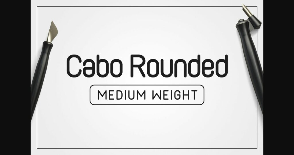 Cabo Rounded Medium Font Poster 3