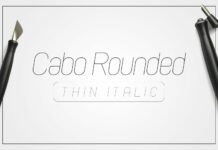 Cabo Rounded Thin Italic Font Poster 1