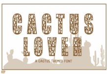 Cactus Lover Font Poster 1