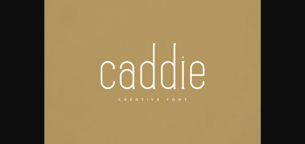 Caddie Font Poster 3