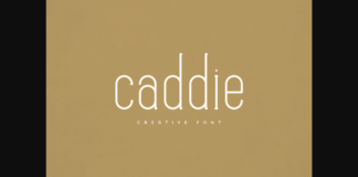 Caddie Font Poster 1