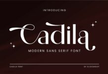 Cadila Font Poster 1