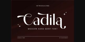 Cadila Font Poster 1