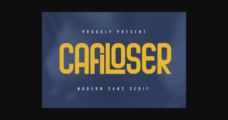 Cafiloser Font Poster 3