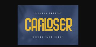 Cafiloser Font Poster 1