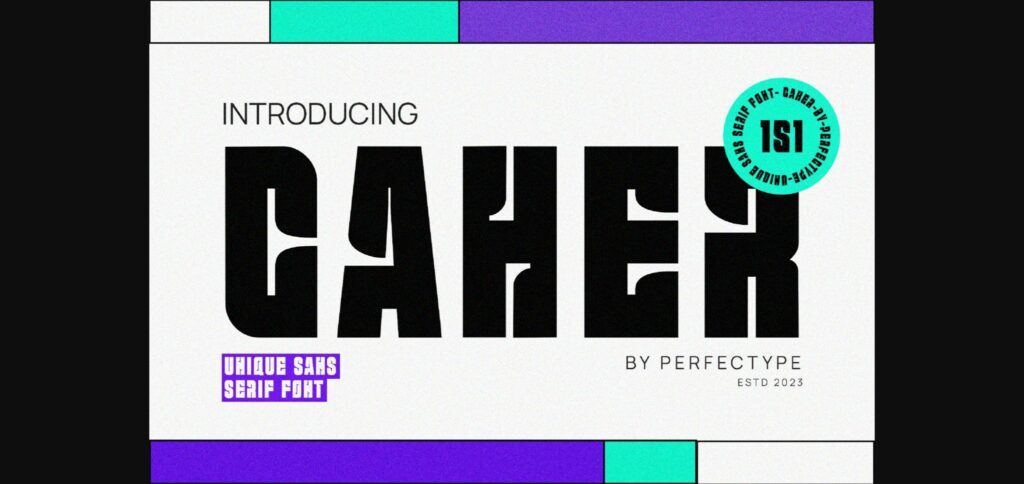 Caher Font Poster 1