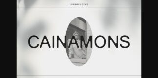 Cainamons Font Poster 1