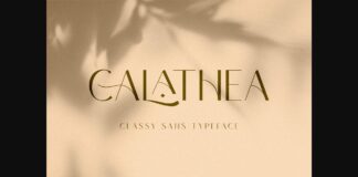 Calathea Font Poster 1