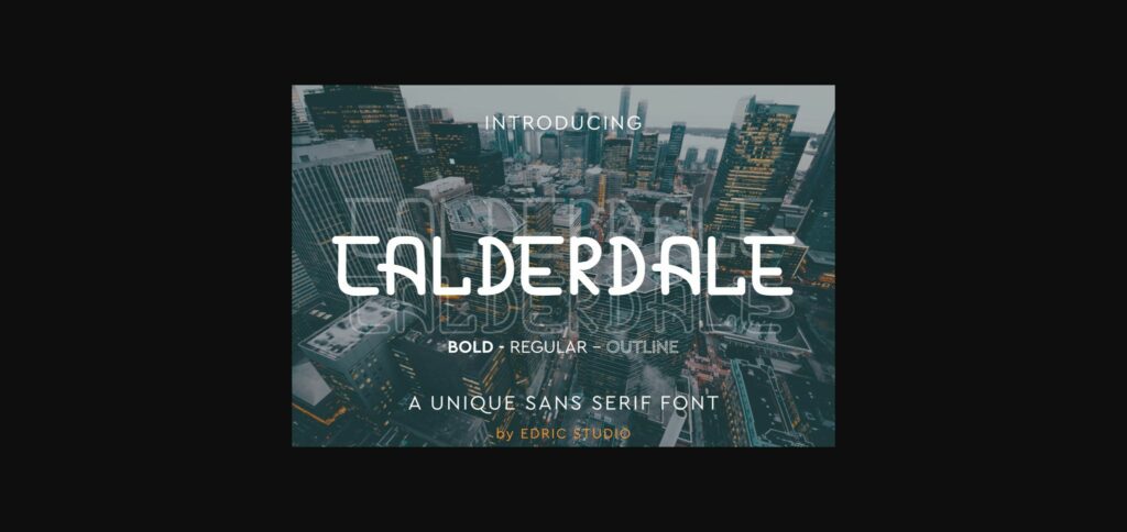 Calderdale Font Poster 3