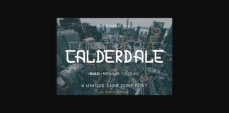 Calderdale Font Poster 1