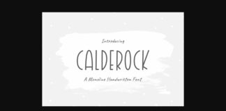 Calderock Font Poster 1