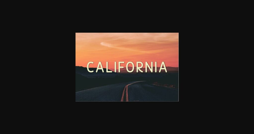 California Font Poster 3