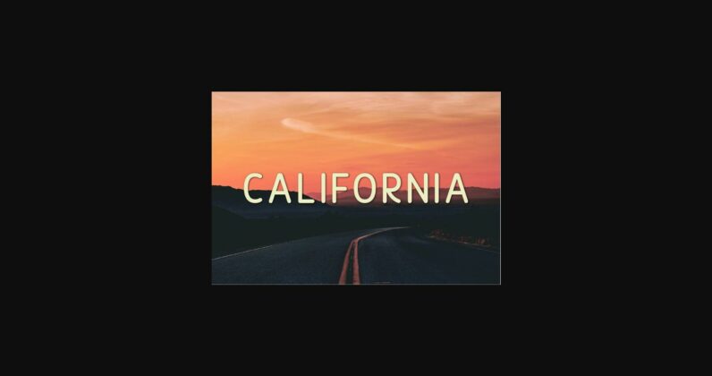 California Font Poster 1