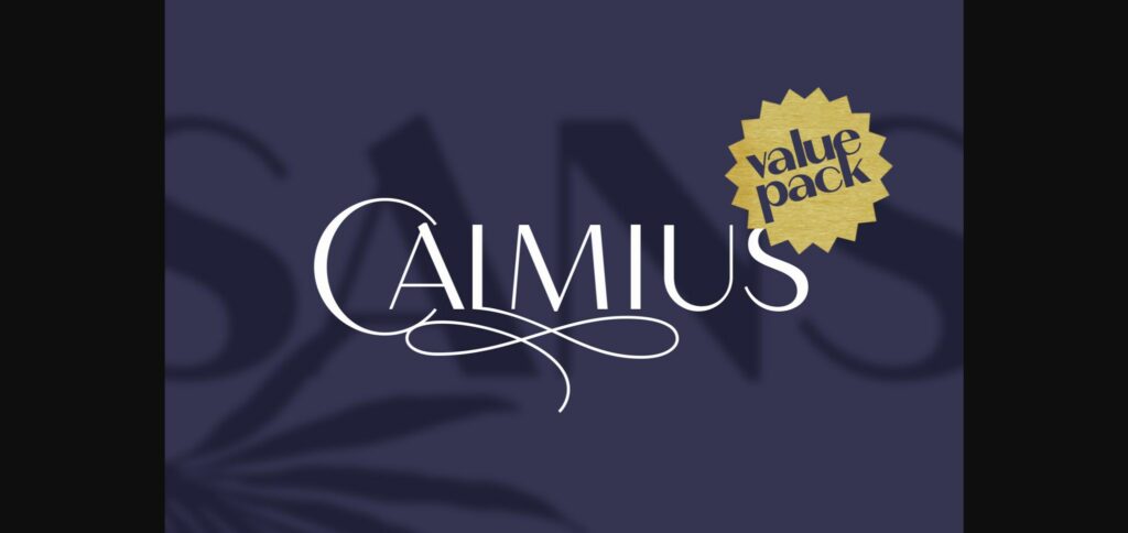 Calmius Font Poster 1