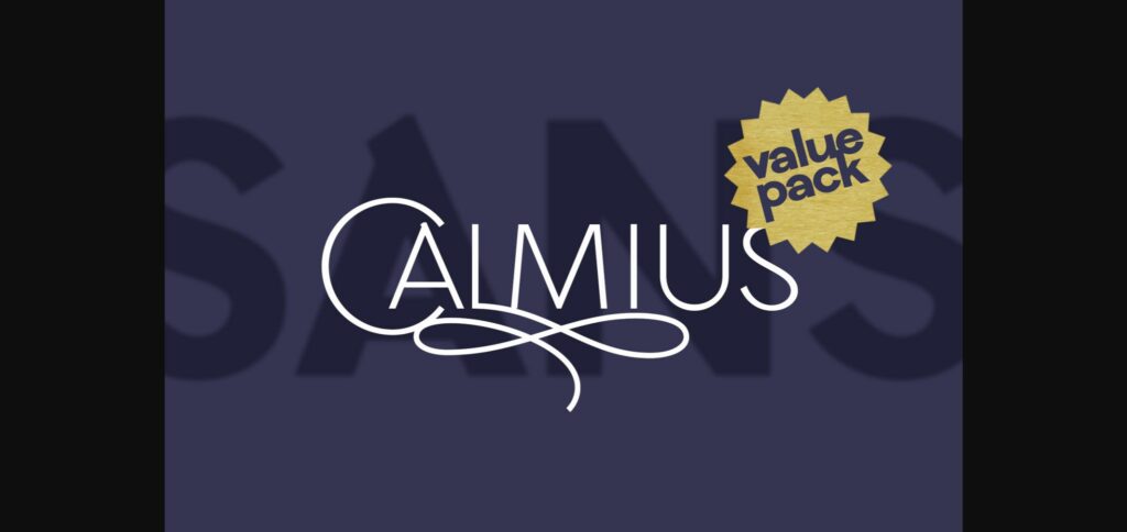 Calmius Font Poster 3