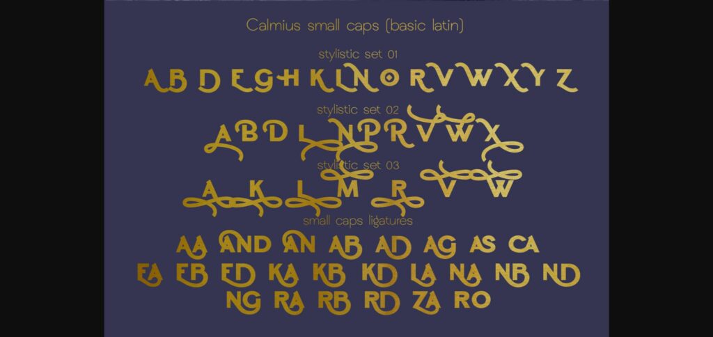 Calmius Font Poster 8