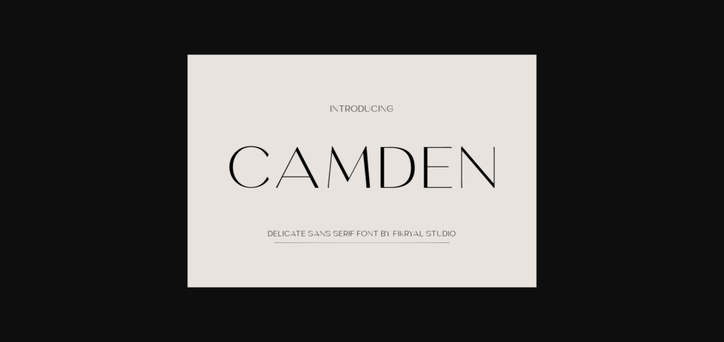 Camden Font Poster 1