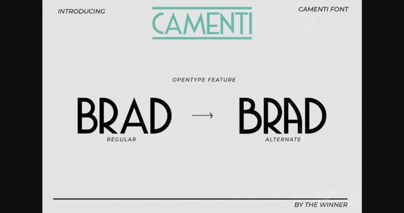 Camenti Font Poster 4