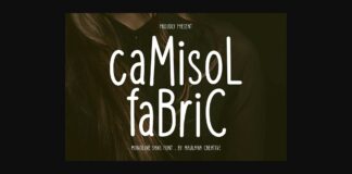 Camisol Fabric Font Poster 1