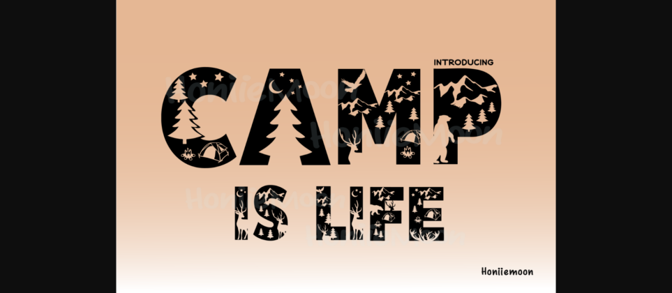 Camp is Life Font Poster 3