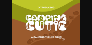 Camping Cutie Font Poster 1