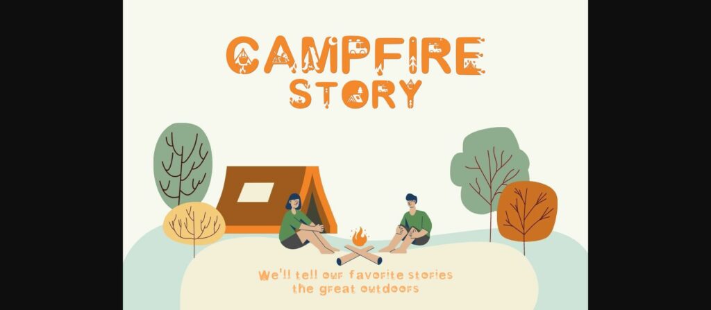 Camping Font Poster 4