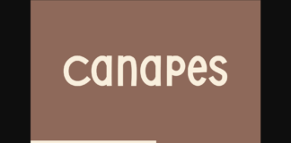 Canapes Font Poster 1