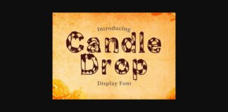 Candle Drop Font Poster 1