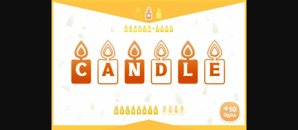 Candle Font Poster 3