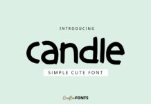 Candle Font Poster 1