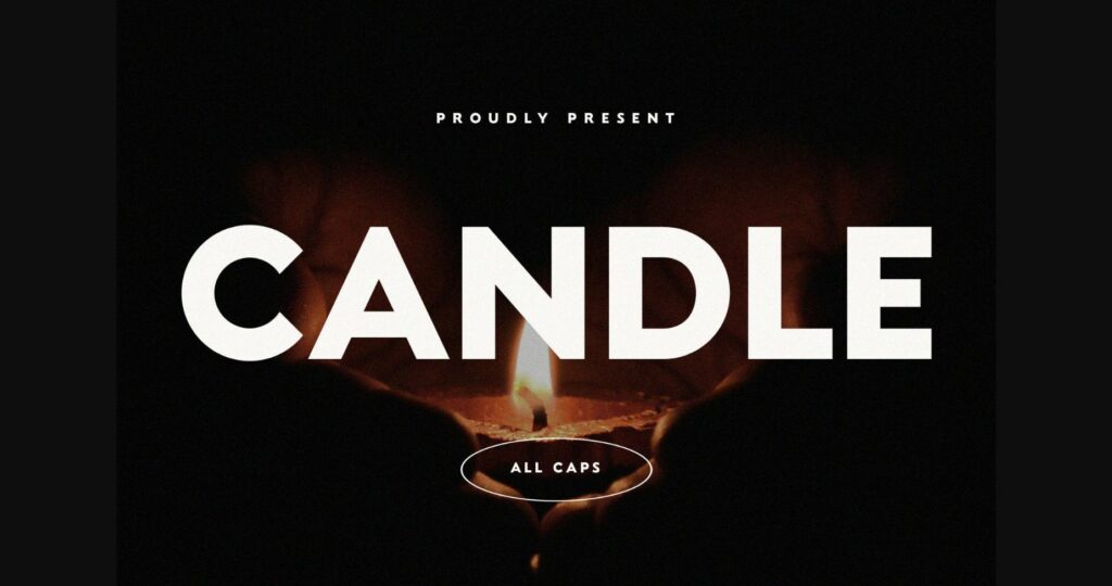 Candle Font Poster 1