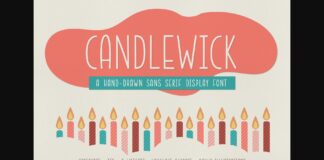 Candlewick Font Poster 1