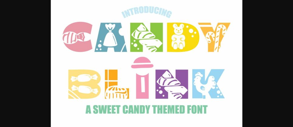 Candy Blink Font Poster 3