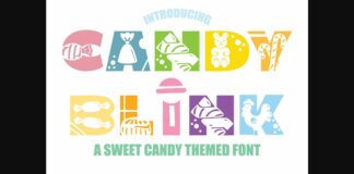 Candy Blink Font Poster 1