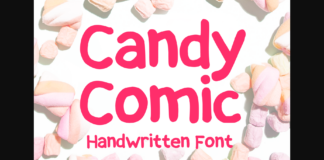 Candy Comic Font Poster 1