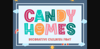 Candy Homes Font Poster 1